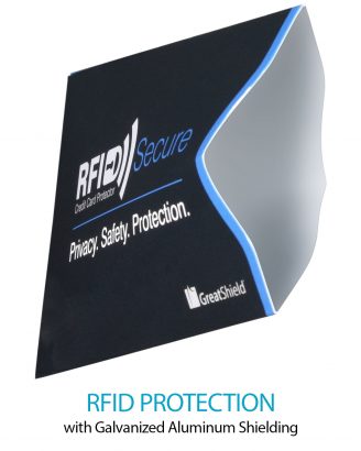 GreatShield RFID Blocking Sleeve 12 Credit Card Holders | 3 Passport Protectors 15 RFID Blocking Sleeves Identity Theft Protection Sleeve Set for Men & Women 